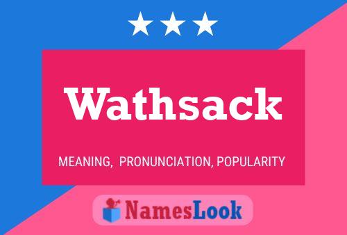 ملصق اسم Wathsack