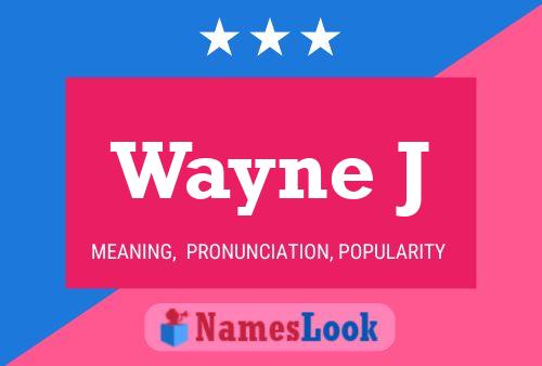 ملصق اسم Wayne J