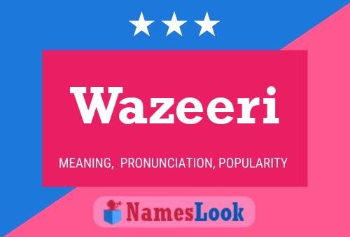 ملصق اسم Wazeeri