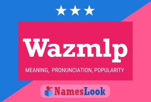 ملصق اسم Wazmlp