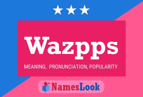 ملصق اسم Wazpps