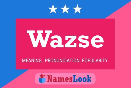 ملصق اسم Wazse