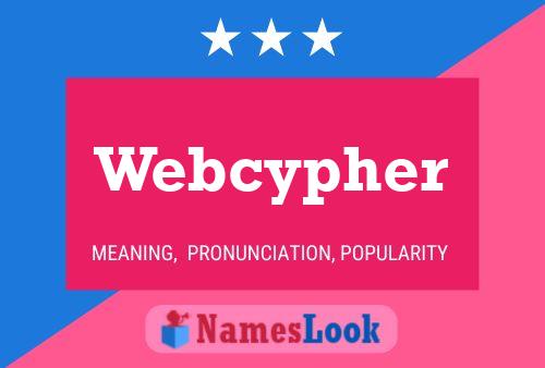 ملصق اسم Webcypher