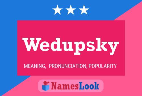 ملصق اسم Wedupsky