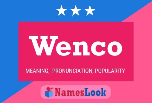 ملصق اسم Wenco