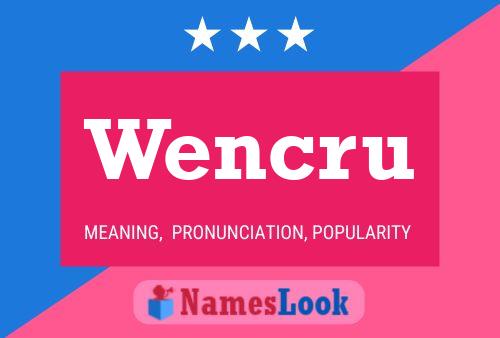 ملصق اسم Wencru