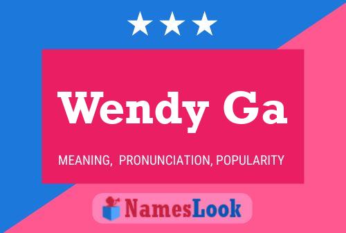 ملصق اسم Wendy Ga