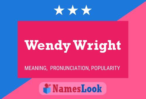 ملصق اسم Wendy Wright