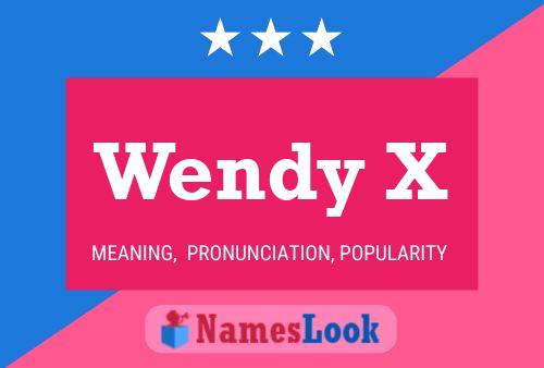 ملصق اسم Wendy X