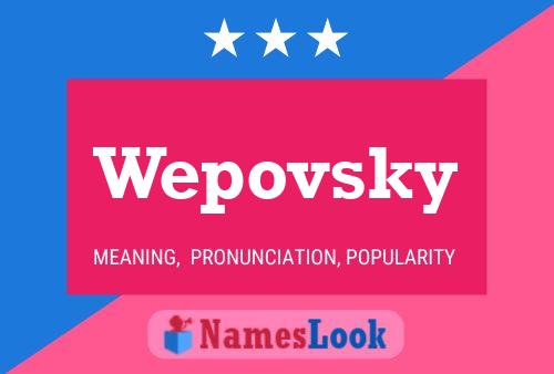 ملصق اسم Wepovsky