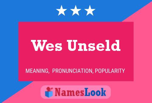 ملصق اسم Wes Unseld