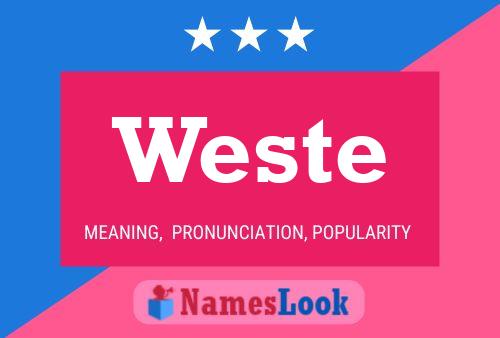 ملصق اسم Weste