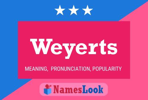 ملصق اسم Weyerts