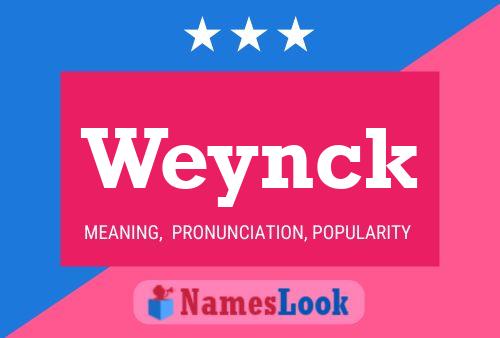 ملصق اسم Weynck