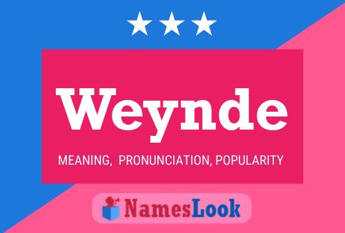 ملصق اسم Weynde