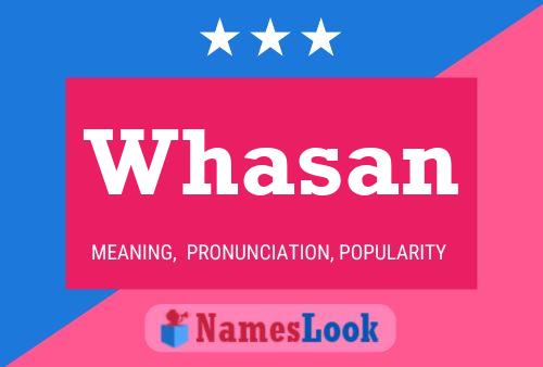 ملصق اسم Whasan