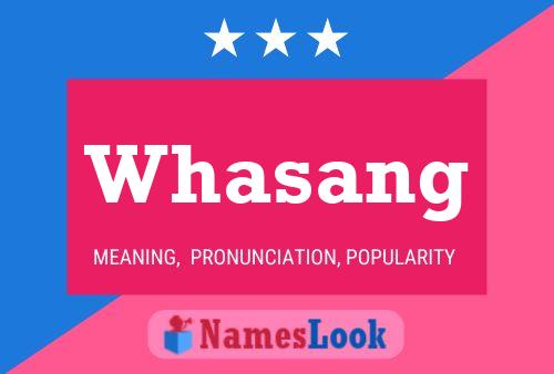 ملصق اسم Whasang