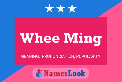 ملصق اسم Whee Ming