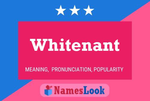 ملصق اسم Whitenant