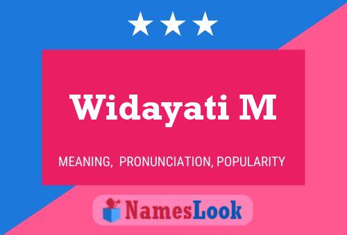 ملصق اسم Widayati M