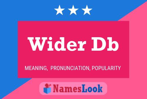 ملصق اسم Wider Db