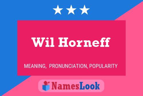 ملصق اسم Wil Horneff