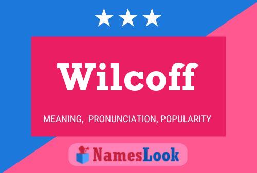 ملصق اسم Wilcoff