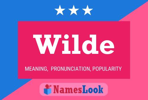 ملصق اسم Wilde