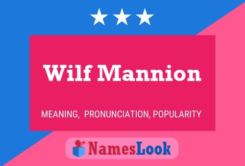 ملصق اسم Wilf Mannion