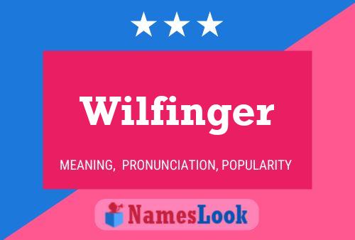 ملصق اسم Wilfinger