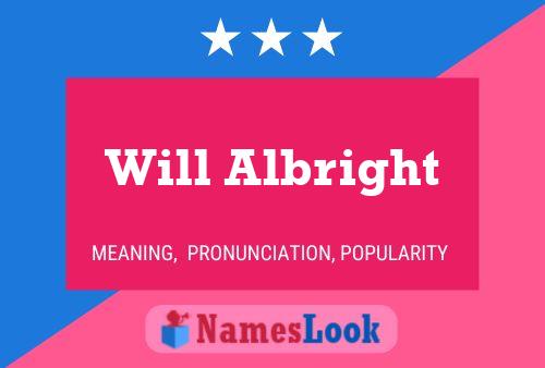 ملصق اسم Will Albright