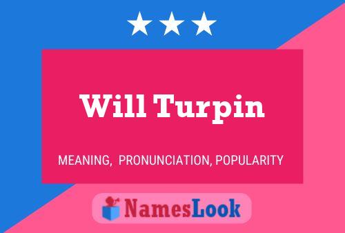 ملصق اسم Will Turpin