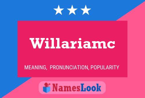 ملصق اسم Willariamc