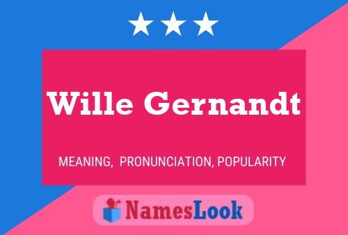 ملصق اسم Wille Gernandt