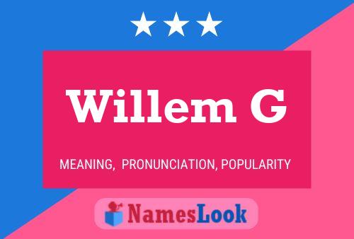 ملصق اسم Willem G