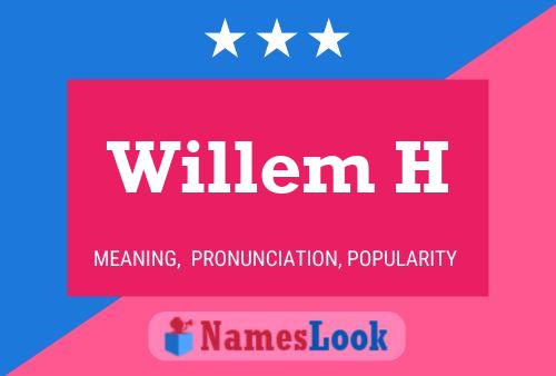 ملصق اسم Willem H