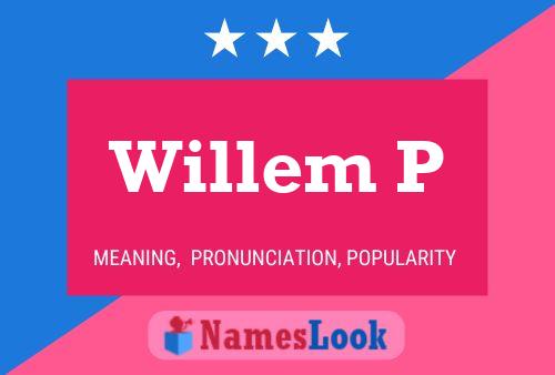 ملصق اسم Willem P