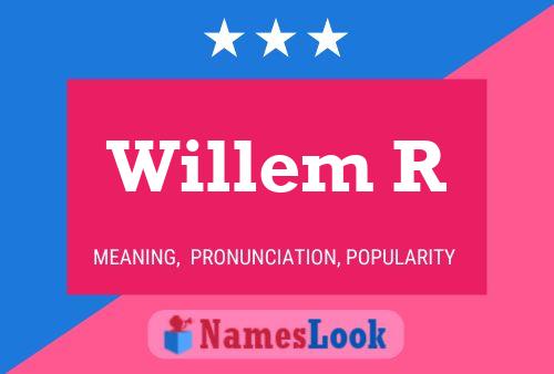 ملصق اسم Willem R