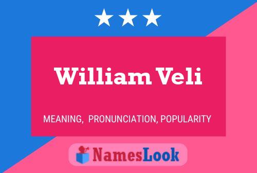 ملصق اسم William Veli