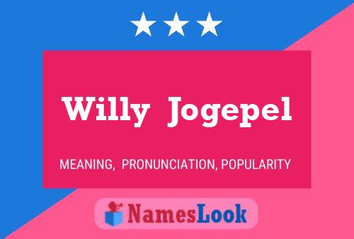 ملصق اسم Willy  Jogepel