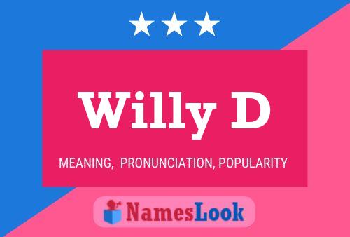 ملصق اسم Willy D