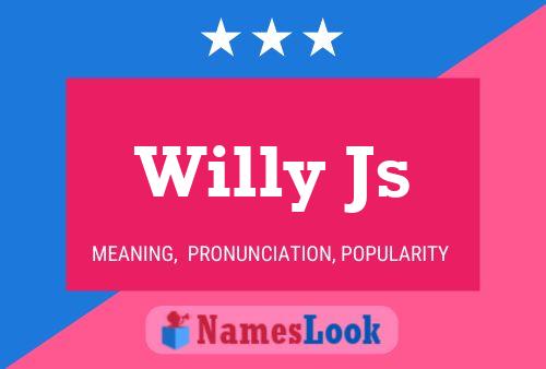 ملصق اسم Willy Js