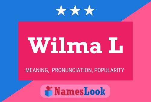 ملصق اسم Wilma L