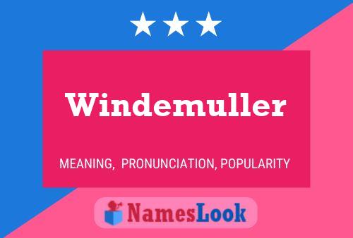 ملصق اسم Windemuller