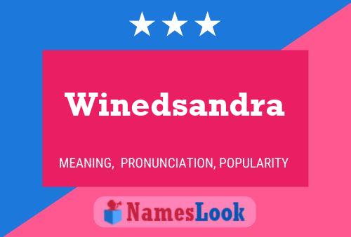 ملصق اسم Winedsandra