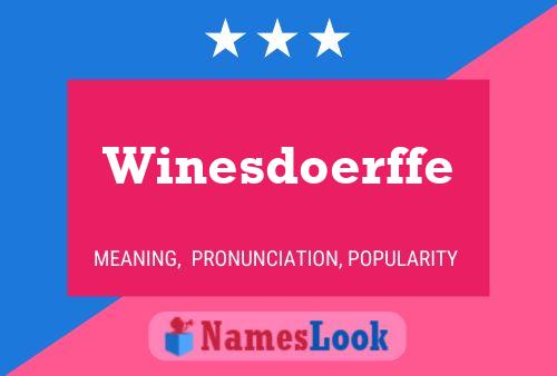 ملصق اسم Winesdoerffe