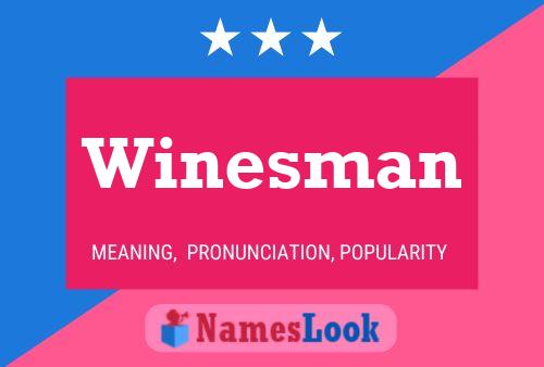 ملصق اسم Winesman