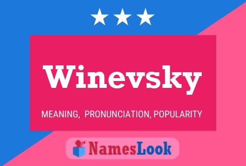 ملصق اسم Winevsky