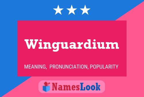 ملصق اسم Winguardium