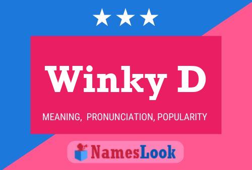 ملصق اسم Winky D